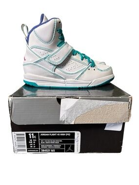 Jordan Flight 45 High Top Toddler Size 11C Sneakers Kids Basketball Shoes
